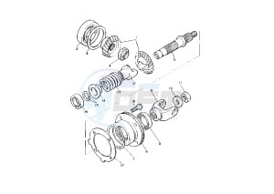 XV VIRAGO 535 drawing MIDDLE DRIVE GEAR