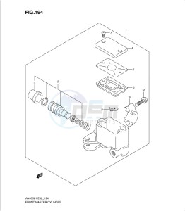 AN400Z drawing FRONT MASTER CYLINDER (AN400AL1 E19)