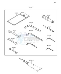 Z1000 ZR1000FEFA FR GB XX (EU ME A(FRICA) drawing Owner's Tools