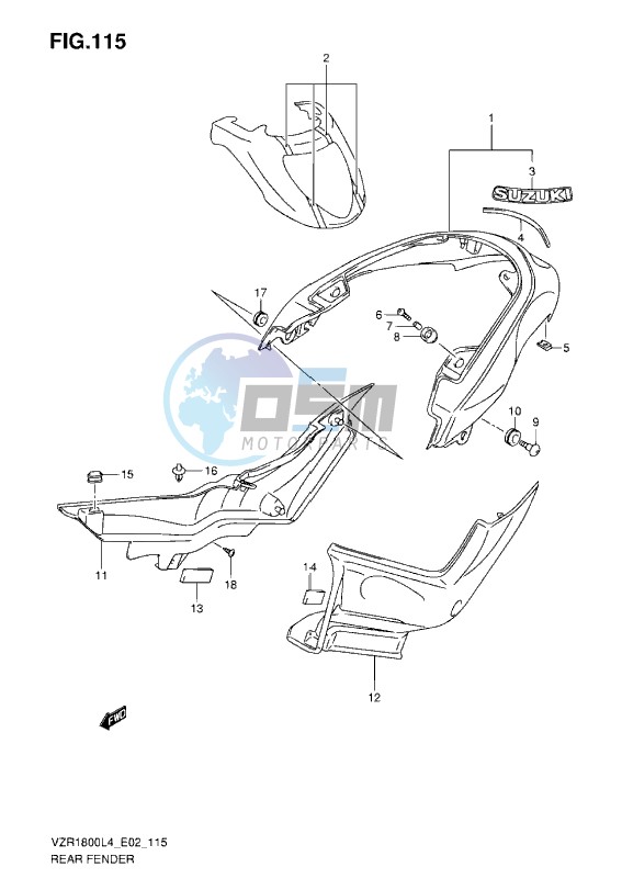 REAR FENDER Z L4