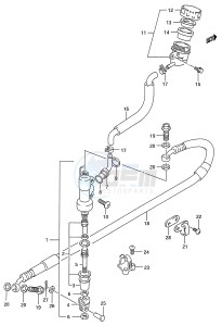 RMX250 (E28) drawing REAR MASTER CYLINDER (MODEL M N P R)