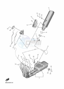 YZF600W YZF-R6 (BN6V) drawing EXHAUST