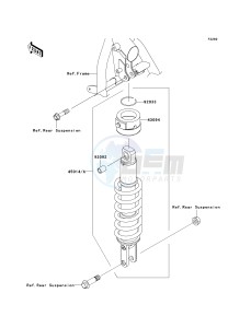 KL 650 E [KLR650] (E8F-E9F) E8F drawing SHOCK ABSORBER-- S- -