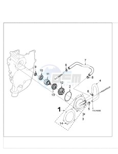 SAT400 drawing WATER PUMP