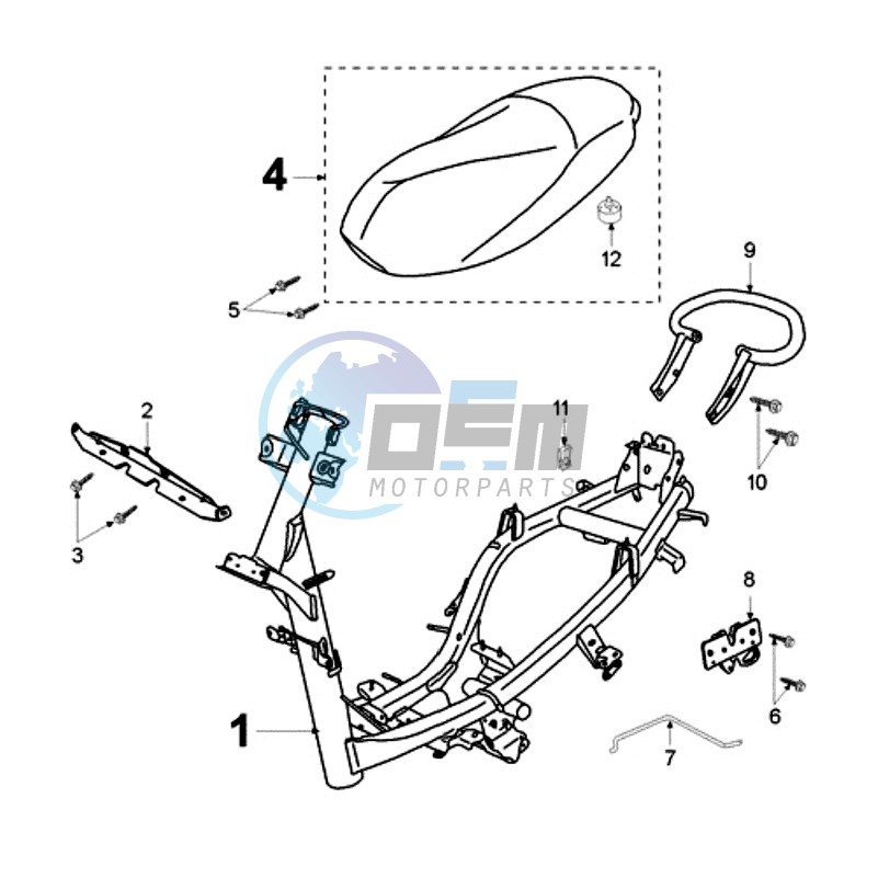 FRAME AND SADDLE