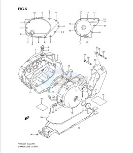 VZ800L1 drawing CRANKCASE COVER