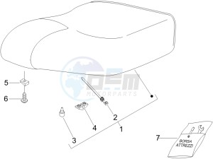 Liberty 200 4t (N15000U01) drawing Saddle seats - Tool roll