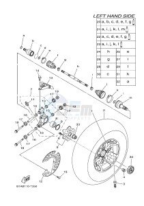 YFM700FWAD YFM70GPHJ GRIZZLY 700 EPS (B1AG) drawing REAR WHEEL