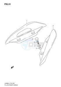 UH200 ABS BURGMAN EU drawing PILLION RIDER HANDLE