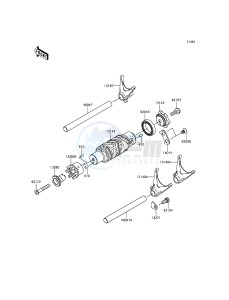 VERSYS_650_ABS KLE650FFF XX (EU ME A(FRICA) drawing Gear Change Drum/Shift Fork(s)