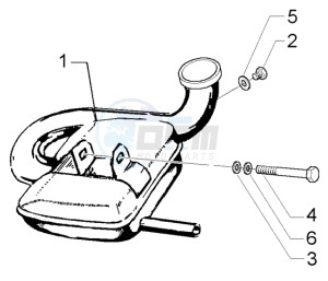 PX 150 E U.S.A. drawing Silencer