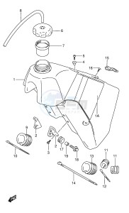 RMX250 (E28) drawing FUEL TANK