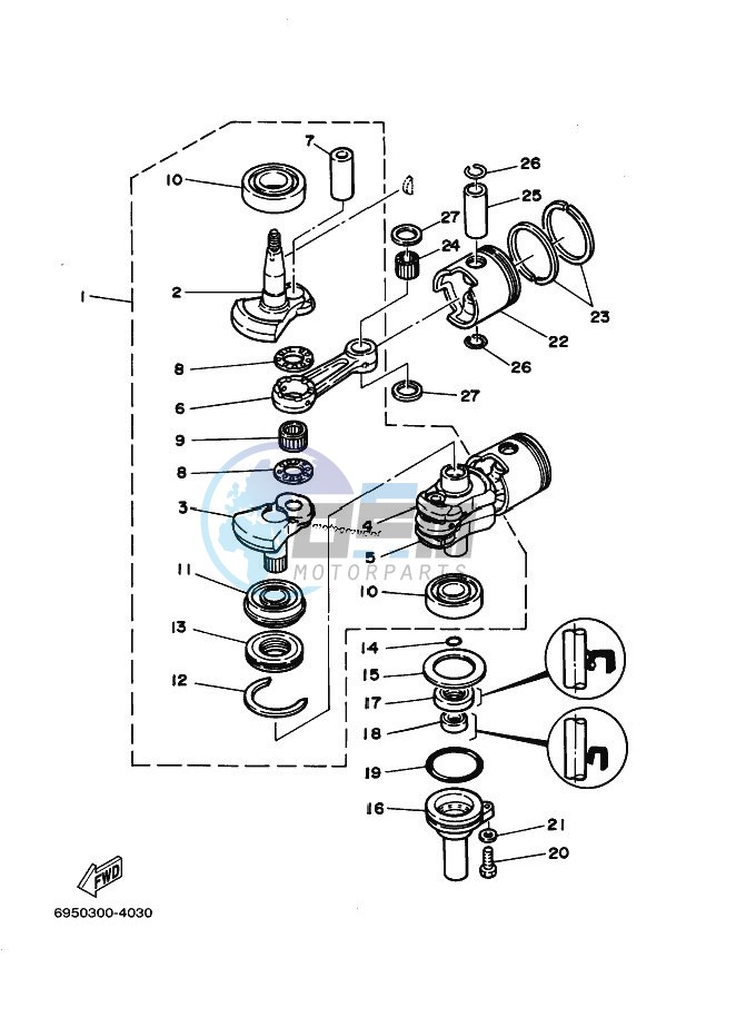 CRANKSHAFT--PISTON