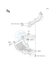 KLX 110 A (KLX110 MONSTER ENERGY) (A6F-A9FA) A6F drawing GUARD-- S- -