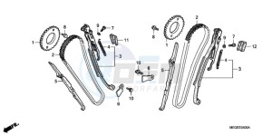 VT750CA9 UK - (E / MKH ST) drawing CAM CHAIN