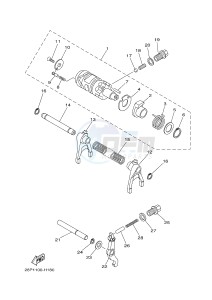 YFM700FWAD YFM700PHE GRIZZLY 700 EPS HUNTER (2BGA) drawing SHIFT CAM & FORK