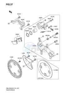 RM-Z250 (E19) drawing REAR BRAKE