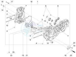 LXV 125 4T 3V E3 (APAC) drawing Crankcase