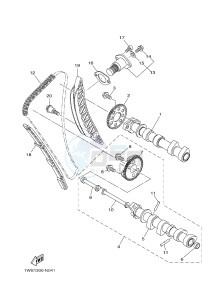 MT07A MT-07 ABS 700 (BU23) drawing CAMSHAFT & CHAIN