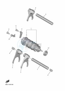 YZF600 YZF-R6 (BN6K) drawing SHIFT CAM & FORK