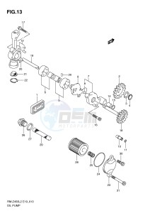 RM-Z450 (E19) drawing OIL PUMP