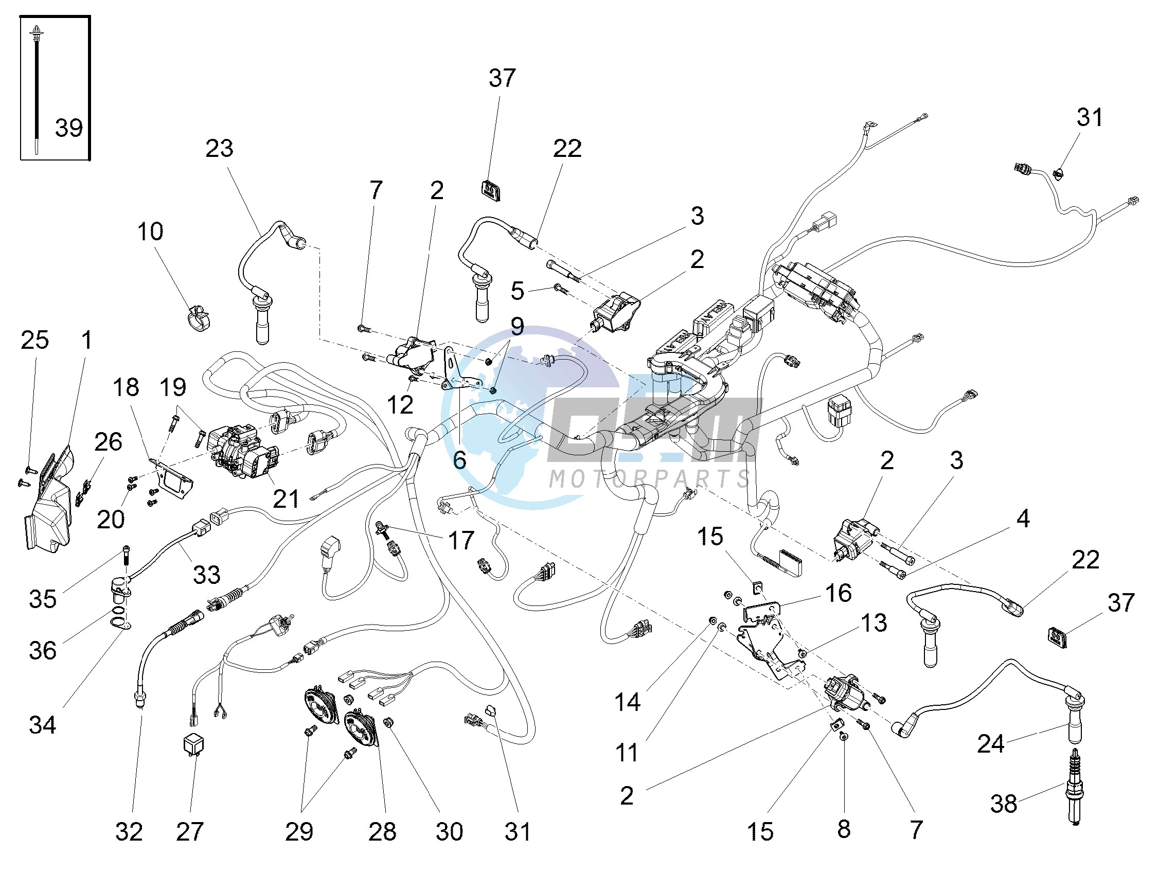 Front electrical system