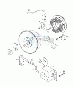 SPRINT_SPORT_L1 50 L1 drawing Magneto assembly-electric starter