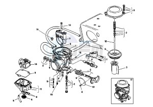 CANYON 500 drawing CARBURETOR