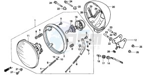 CMX250C REBEL drawing HEADLIGHT(CMX250CT)