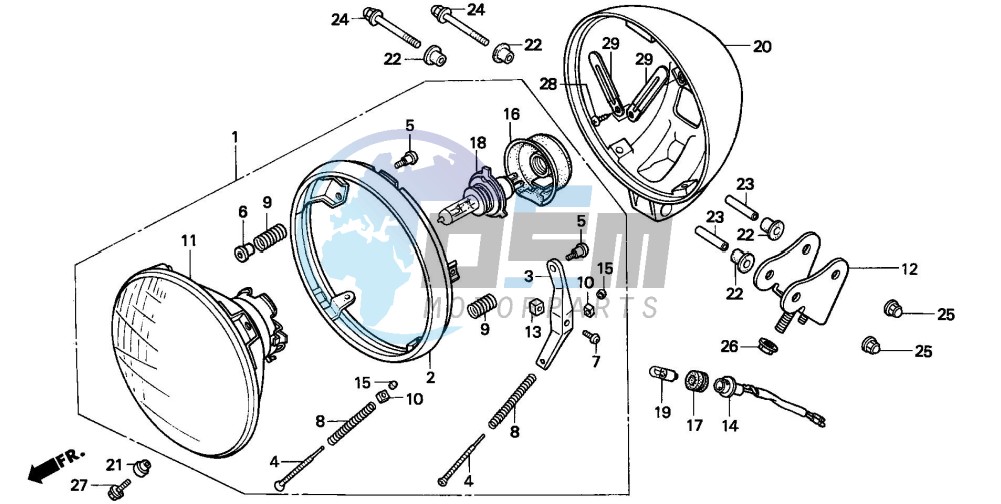 HEADLIGHT(CMX250CT)