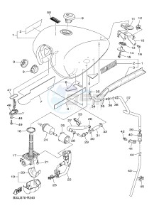 XVS950CR BOLT C-SPEC (B33J) drawing FUEL TANK