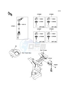 KFX700 KSV700A6F EU drawing Ignition Switch