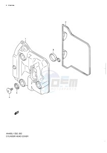 AN400 ABS BURGMAN EU drawing CYLINDER HEAD COVER