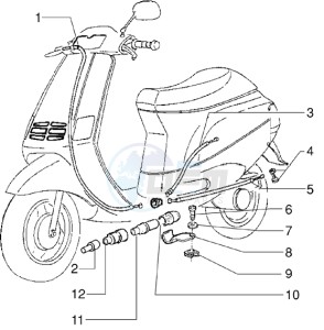 Zip 50 RST freno a disco drawing Transmissions - (Disc brake version)