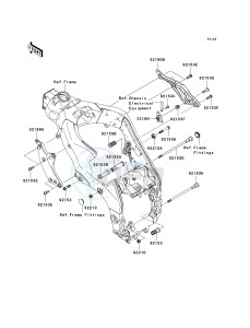 ZX 1000 E [NINJA ZX-10R] (E8F-E9FA) 0E9F drawing ENGINE MOUNT