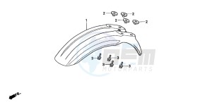 CR85RB drawing FRONT FENDER