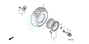 TRX420FAA Europe Direct - (ED) drawing REAR WHEEL