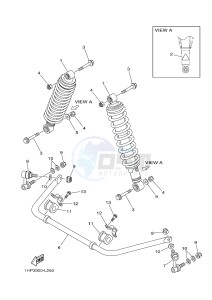 YFM700FWAD YFM7FGPAD GRIZZLY 700 EPS (1HPN) drawing REAR SUSPENSION