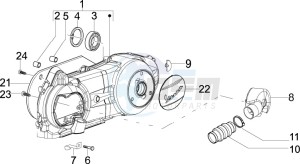 LX 150 4T ie Touring drawing Crankcase cover and cooling