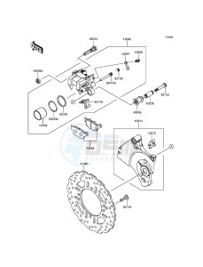 Z800 ZR800AEF FR GB XX (EU ME A(FRICA) drawing Rear Brake