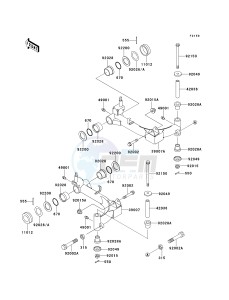 KAF 300 B [MULE 500] (B1-B2) [MULE 500] drawing SUSPENSION