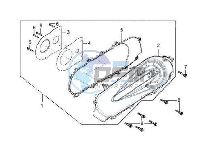 CRANKCASE COVER LEFT