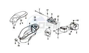 MIO 50I 45KMH (L8) EU EURO4 drawing BUDDYSEAT - HELMET BOX