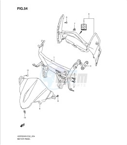 GSF650/S drawing METER PANEL (WITH COWLING)