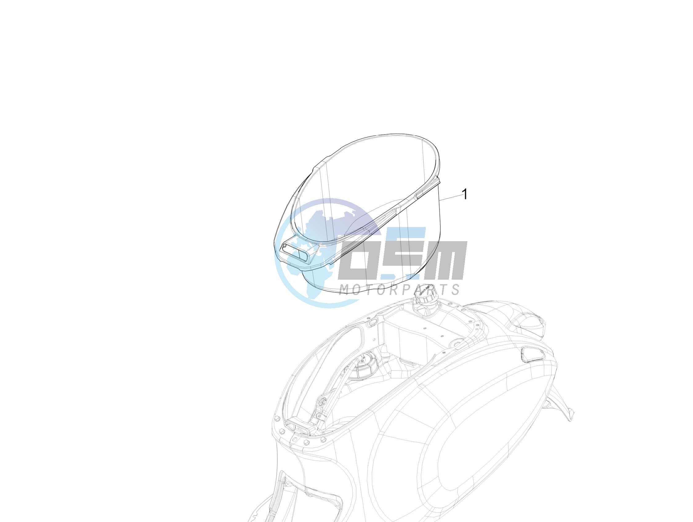 Helmet housing - Undersaddle