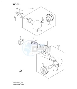 VZ800K9 drawing TURNSIGNAL FRONT & REAR LAMP