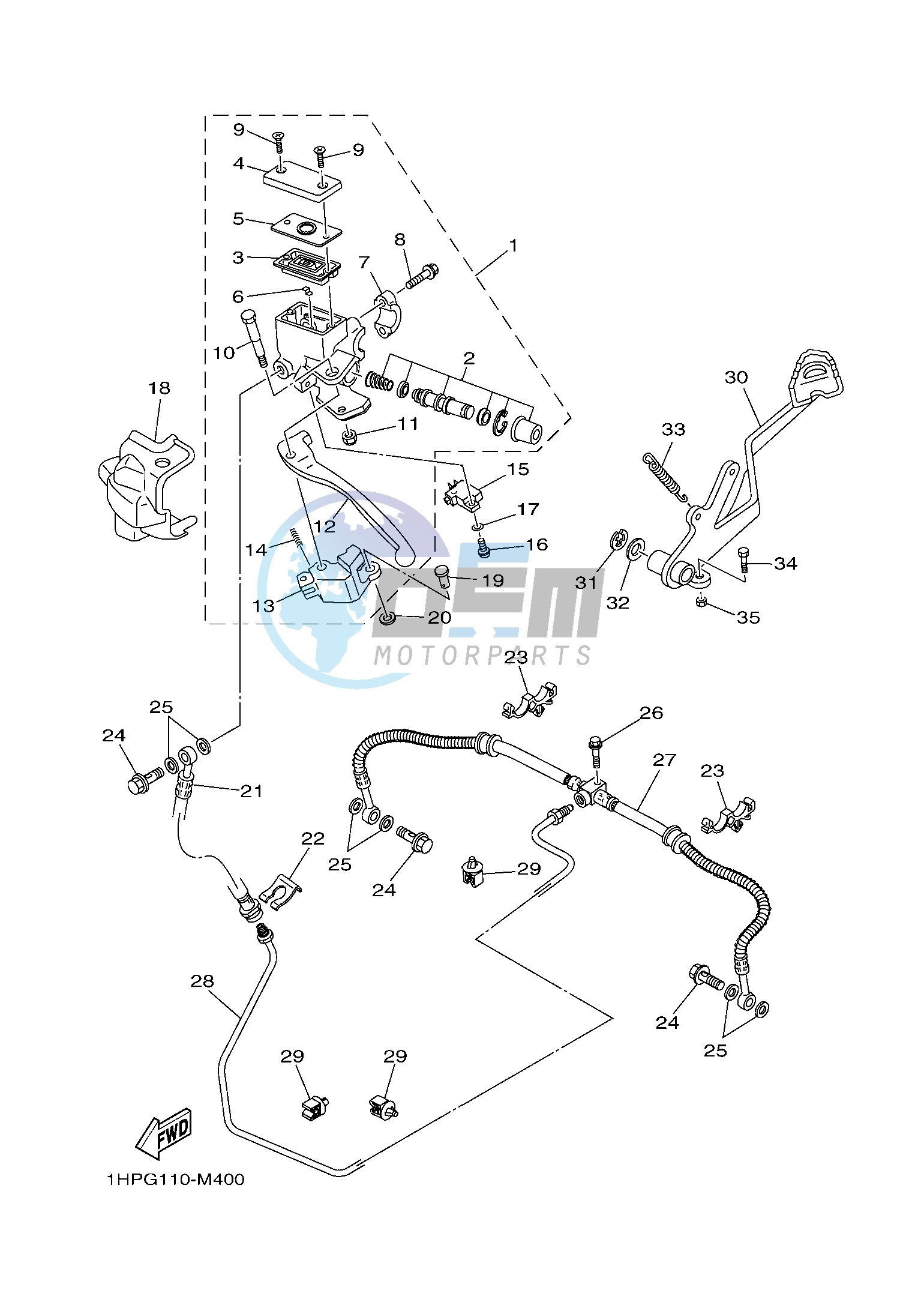 REAR MASTER CYLINDER