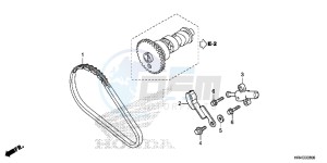 TRX500FM1H TRX500 ED drawing CAM CHAIN/TENSIONER