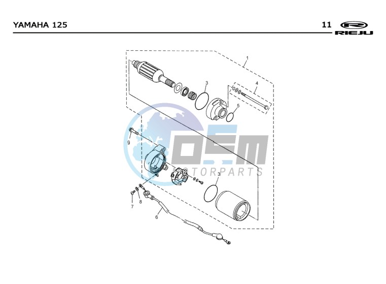 CHASSIS  Yamaha 125 4t Euro 2