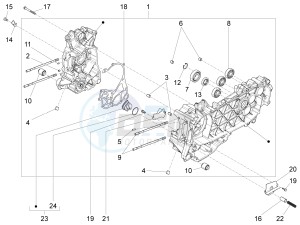 Fly 150 4T 3V ie (APAC) drawing Crankcase